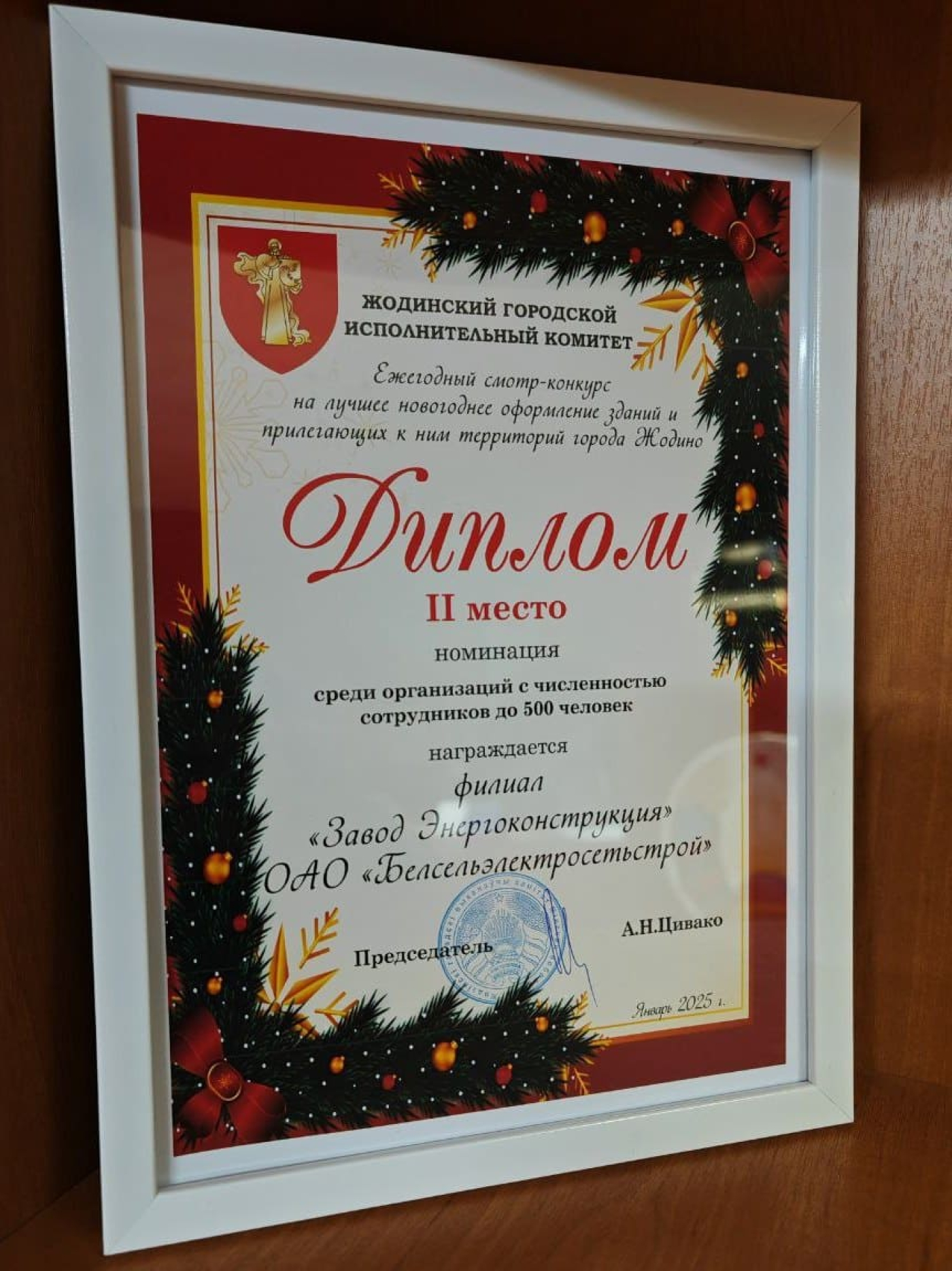 В Жодино подвели итоги ежегодного конкурса на лучшее новогоднее оформление
