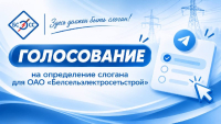 &laquo;Белсельэлектросетьстрой&raquo; выбирает слоган
